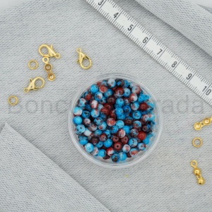 4 mm Boyama Cam Boncuk