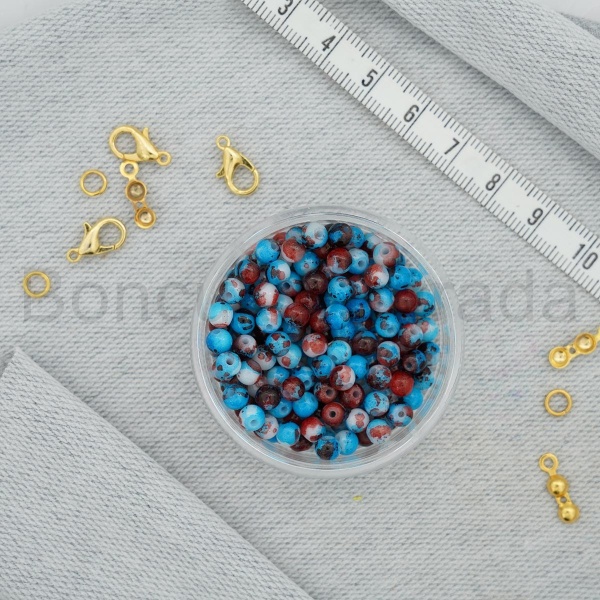 4 mm Boyama Cam Boncuk
