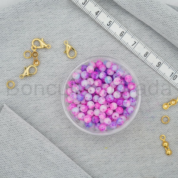 4 mm Boyama Cam Boncuk