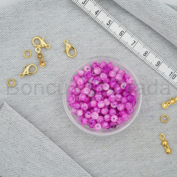 4 mm Boyama Cam Boncuk