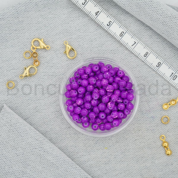 4 mm Boyama Cam Boncuk