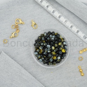 4 mm Boyama Cam Boncuk