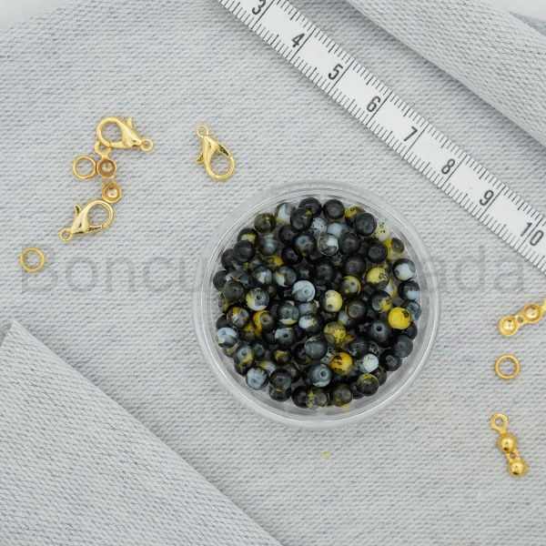4 mm Boyama Cam Boncuk