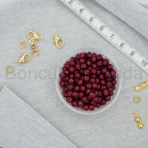 4 mm Boyama Cam Boncuk