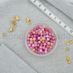 4 mm Boyama Cam Boncuk
