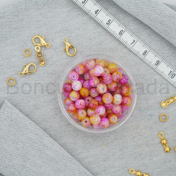 6 mm Boyama Cam Boncuk