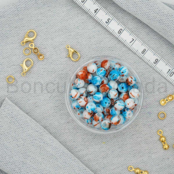 6 mm Boyama Cam Boncuk