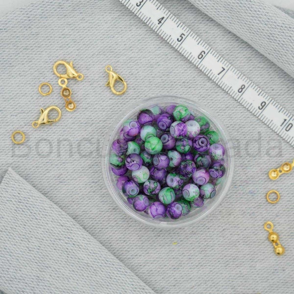 6 mm Boyama Cam Boncuk