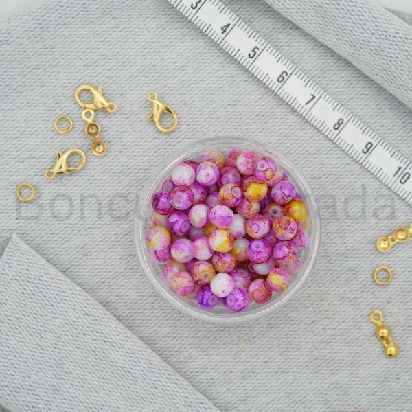 6 mm Boyama Cam Boncuk