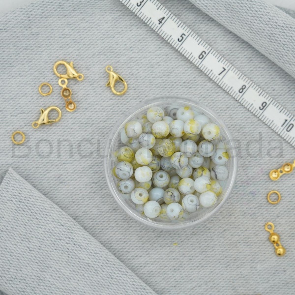 6 mm Boyama Cam Boncuk