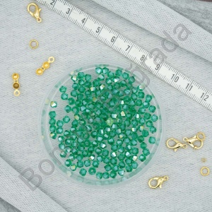 4 mm Piramit Kristal Boncuk 