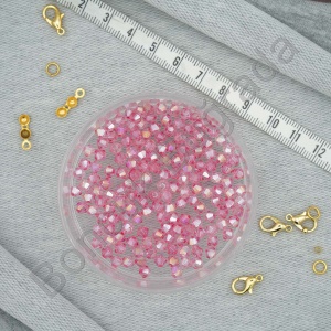 4 mm Piramit Kristal Boncuk 