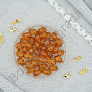 8x11 mm Sıkma Kehribar Taşı