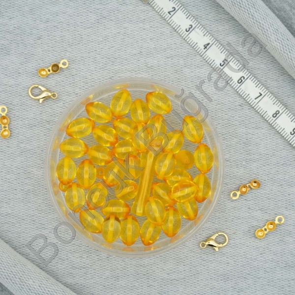 8x11 mm Sıkma Kehribar Taşı