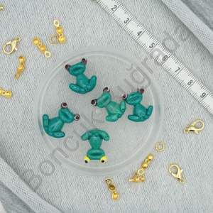 Kurbağa Figürlü Murano Boncuk 