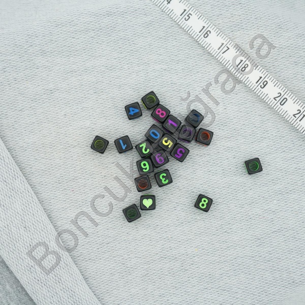 6 mm Siyah Zar Rakam