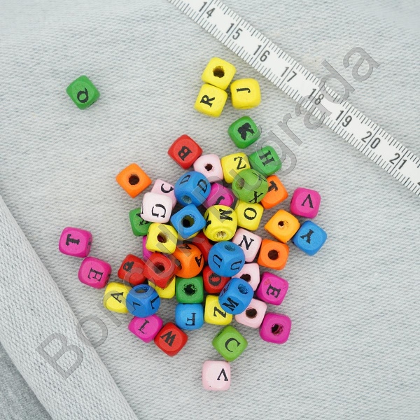 8 mm Ahşap Zar Harf 