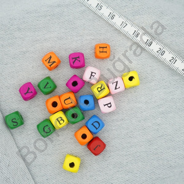 10 mm Ahşap Zar Harf 