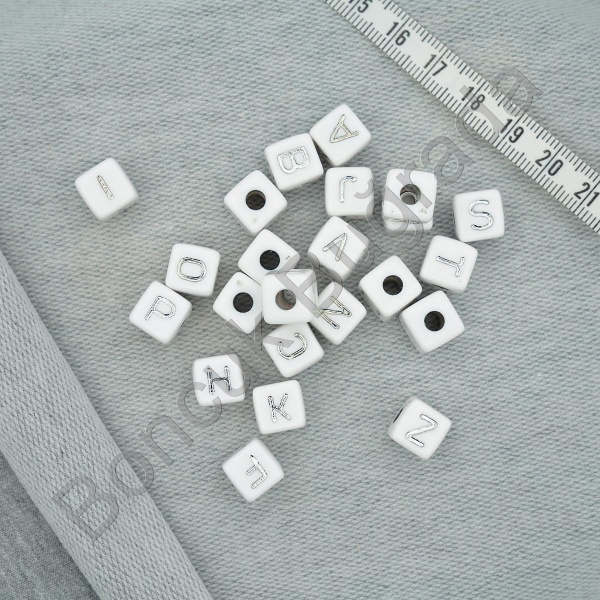 10 mm Gümüş Zar Harf