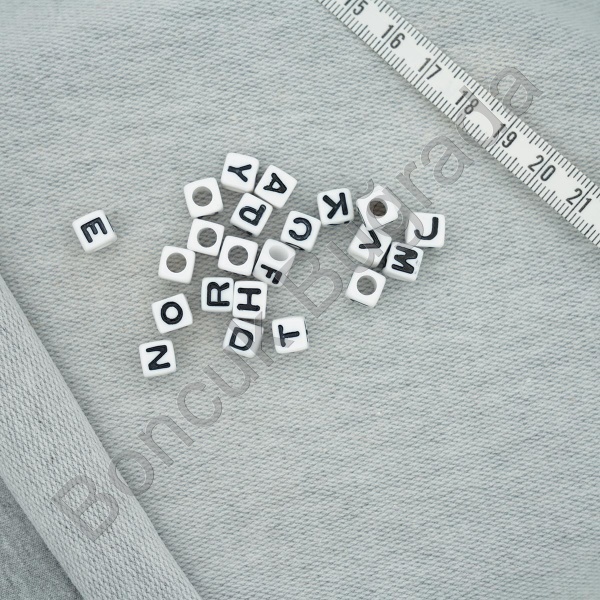 7 mm Beyaz Zar  Harf
