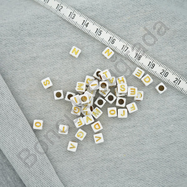 6 mm Altın Zar Harf