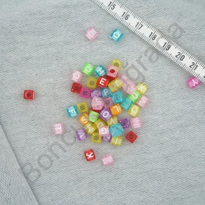 6 mm Renkli Zar Harf