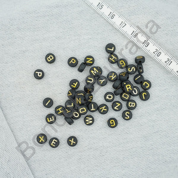 7 mm Altın Yassı Harf